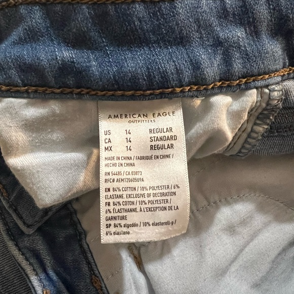 American Eagle Size 14 Denim Skinny Jeans - Picture 4 of 4